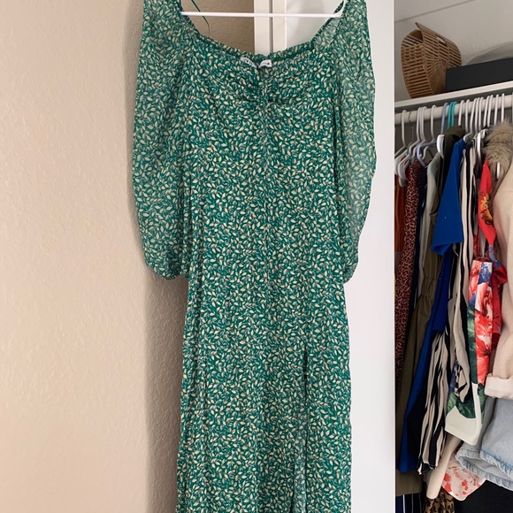 Zara Dresses & Skirts - Zara Green Midi Dress